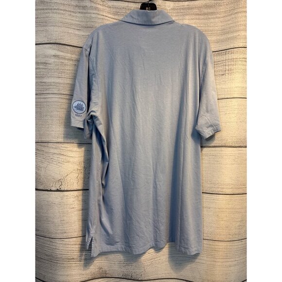 Greyson Mens Polo Shirt W/ Embroidered Sleeve 1882 Logo & Front Pocket Size XL - Picture 4 of 4